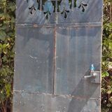 Solid gate, garden iron, H227x110cm, old, exterior door