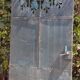 Solid gate, garden iron, H227x110cm, old, exterior door