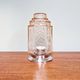 Art Deco Skyscraper Ceiling Light in Clear Pink Glass, 1920s-30s