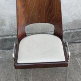 Series of 6 stackable chairs Baumann model Manhattan