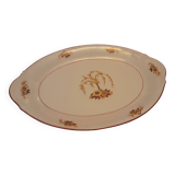Plat ovale porcelaine limoges modele astral art deco