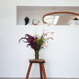 Pair of brutalist art stools 60s