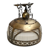 Amsterdamse School / hanging lamp / copper 1920s / Johanna van Eijbergen