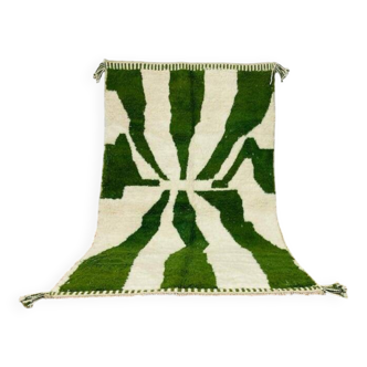 Traditional handmade pure wool Berber rug size 150 x 250 cm.