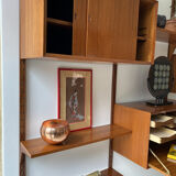 Set "Royal System" 4 teak columns by Poul Cadovius 1970