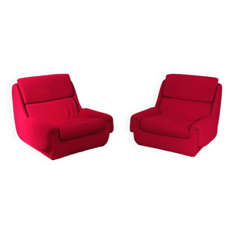 Eastern Bloc Vintage armchairs by Jitona Czechoslovakia 1970s