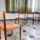 Set of 4 Velvet Dining Chairs in Walnut from Lübke, Germany 1960s