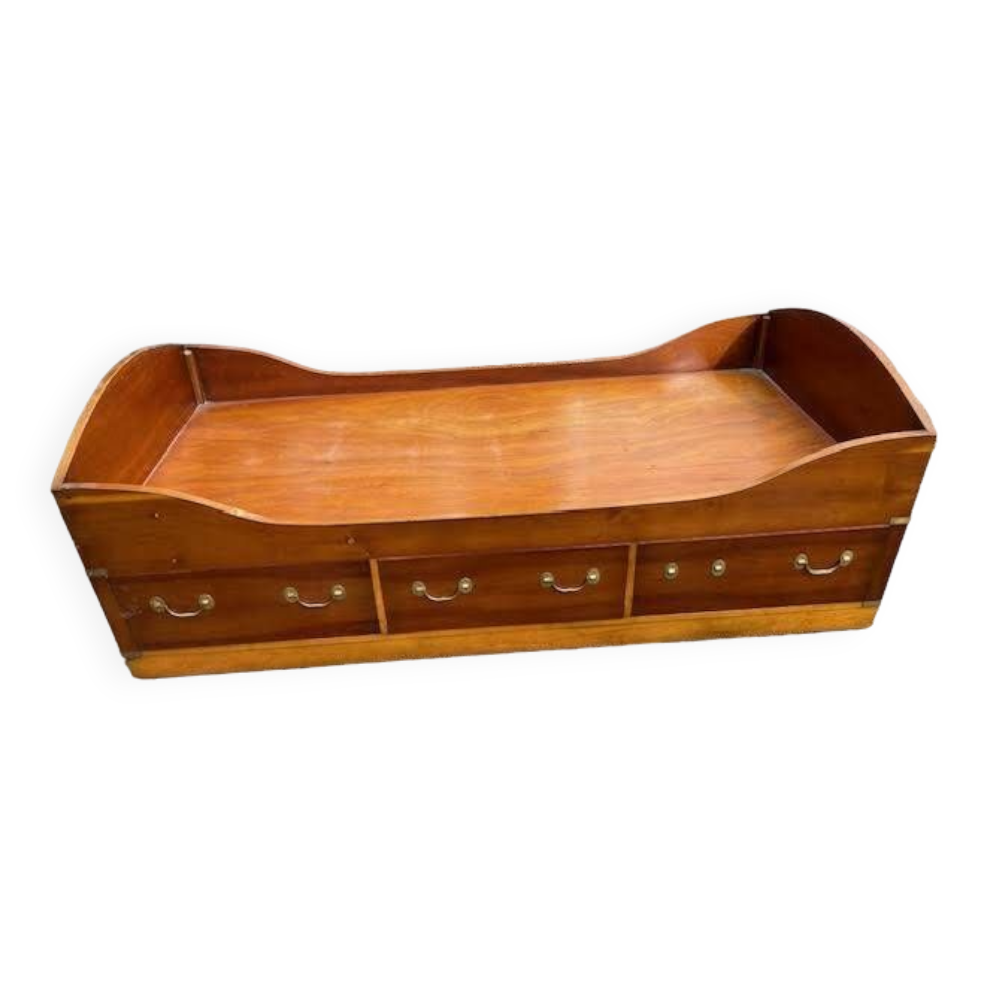 Children's boat bed with drawer