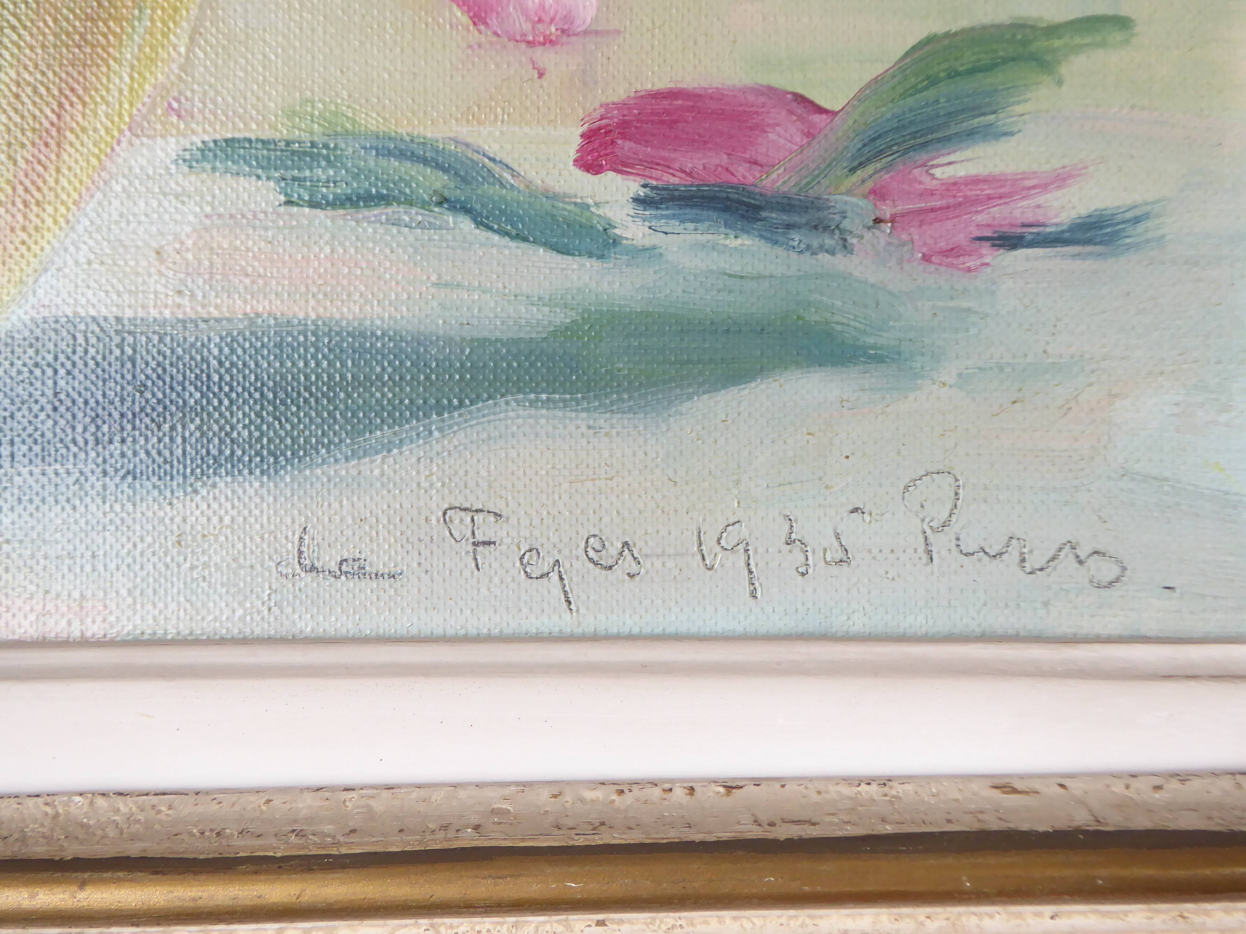 Bouquet de fleurs Huile sur toile