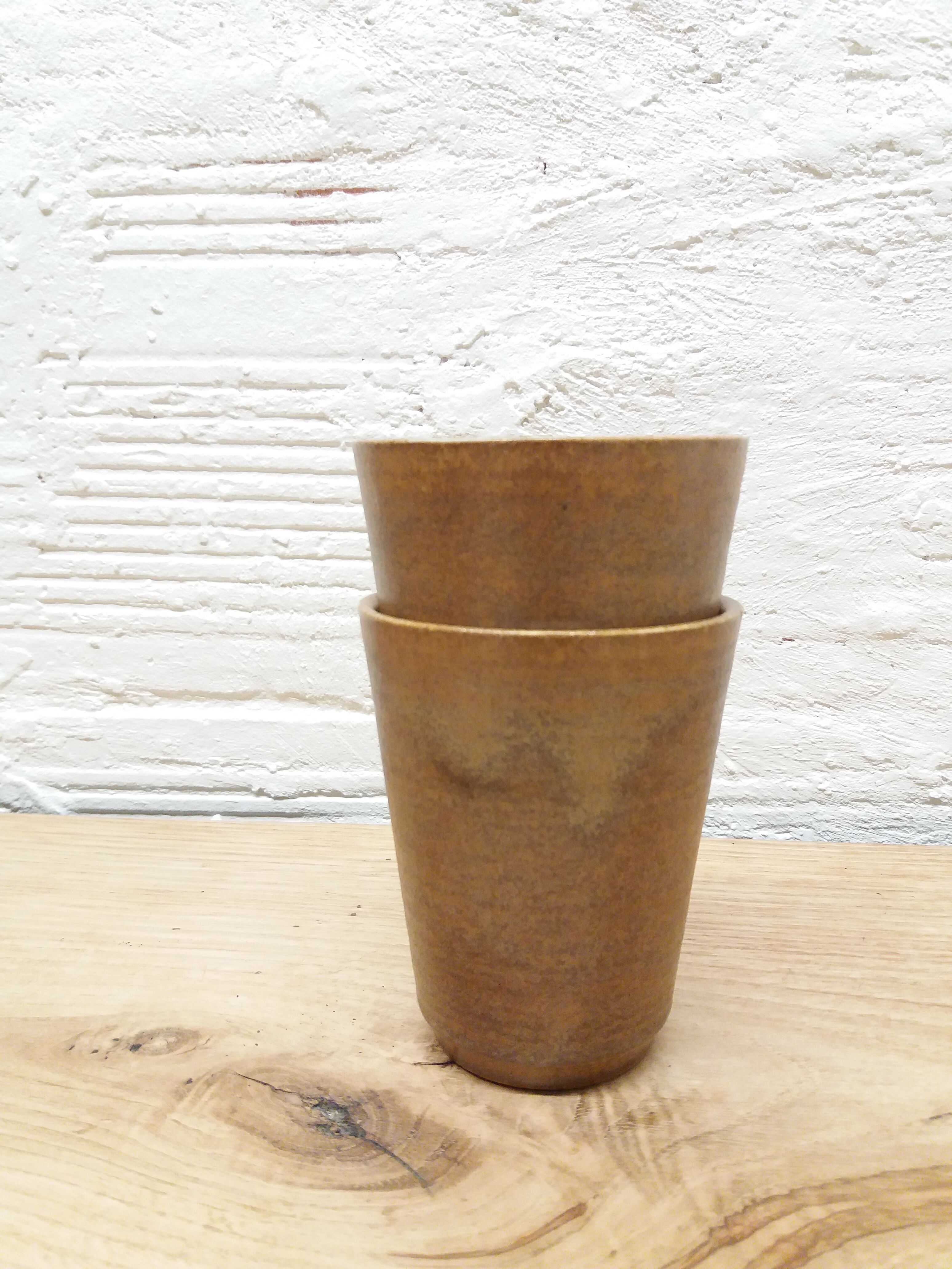 Pair Digoin sandstone glasses