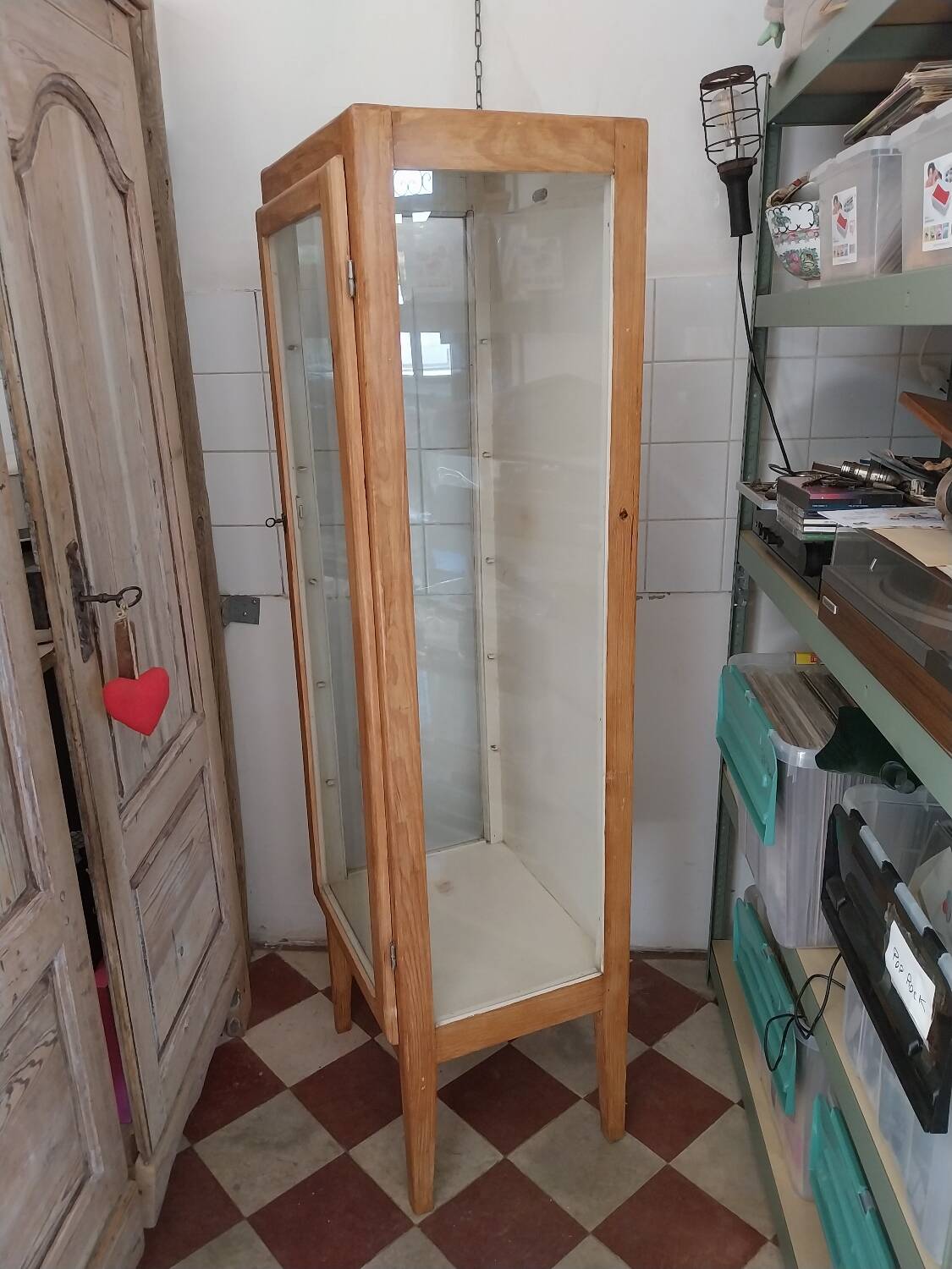 1950s medical display case