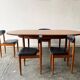 1960’s mid century G Plan dining table and 4 dining chairs by Schreiber