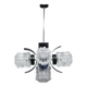 1970s Glass Chandelier, Czechoslovakia