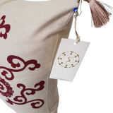 Beige Hatai/ Garnet cushion cover - 50 x 50