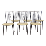 Set of 6 vintage chairs by Colette Gueden