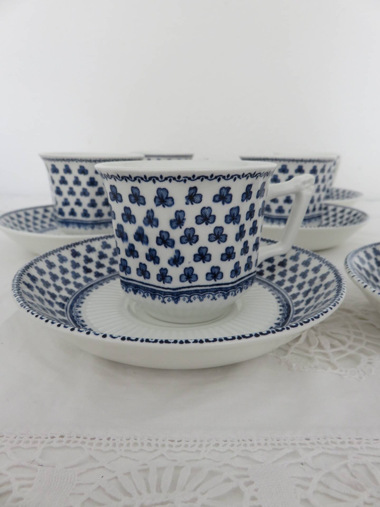 Service for 6 cups and saucers Adams England / Vintage English tableware