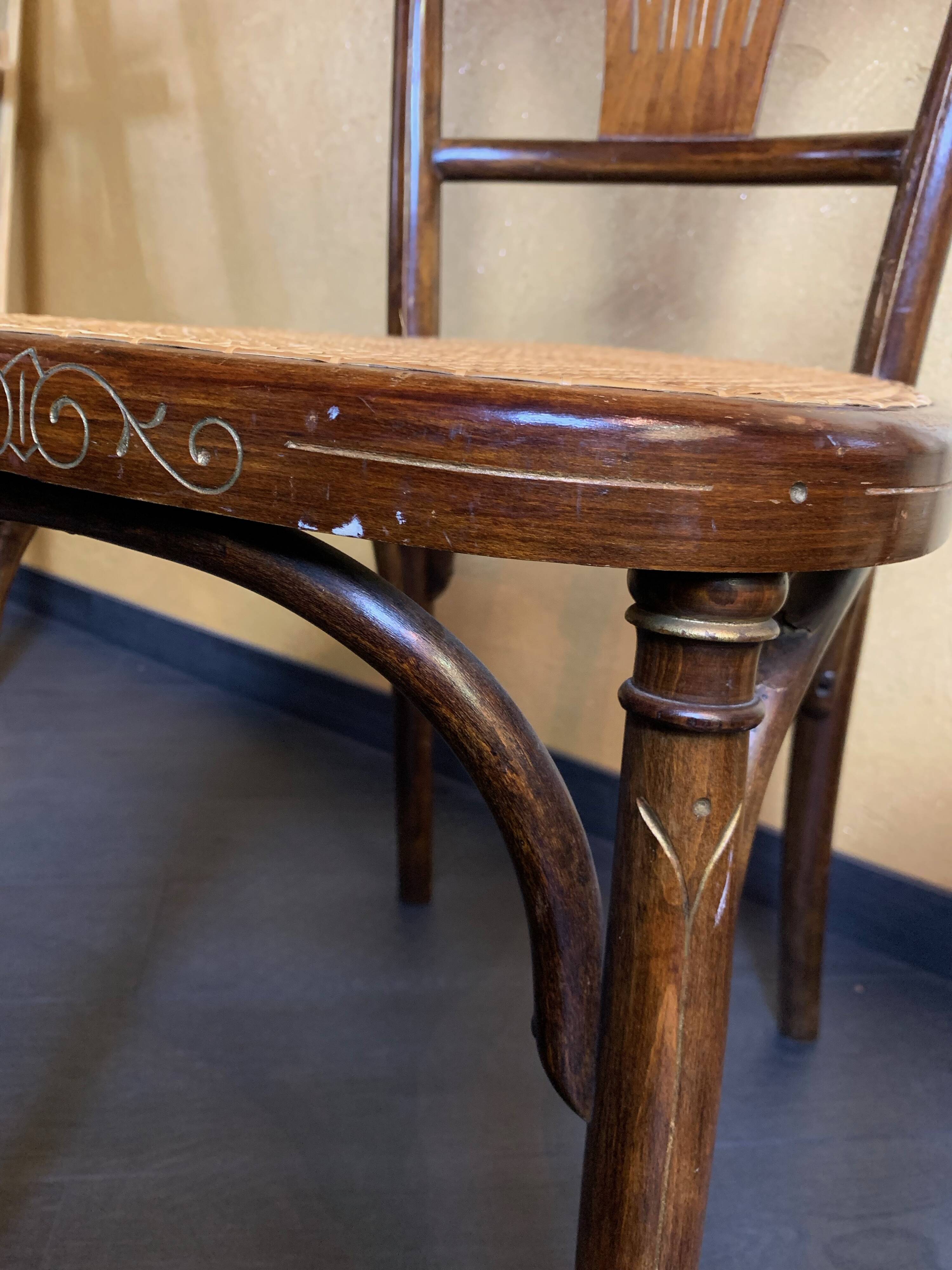 Pair of Art Nouveau chairs