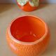 Pot en céramique orange