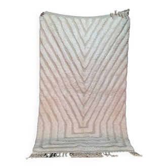 Beni ouarin white rug 100% wool