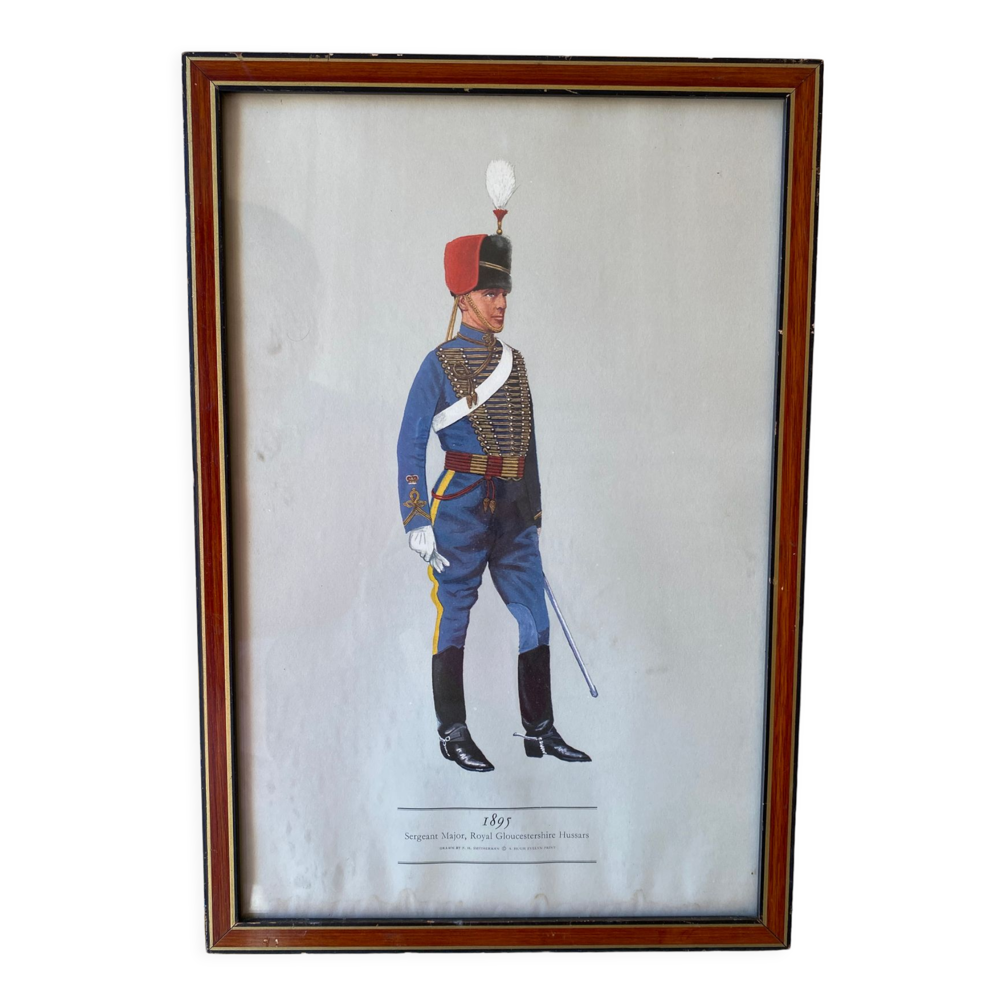 Signed military engraving