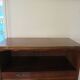 Double curtain cabinet - notary furniture - solid wood - 1970 - industrial style