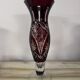 Dark Red Bohemian Crystal Soliflore Vase