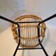 Old Children's Rattan Basket Armchair from the 60s