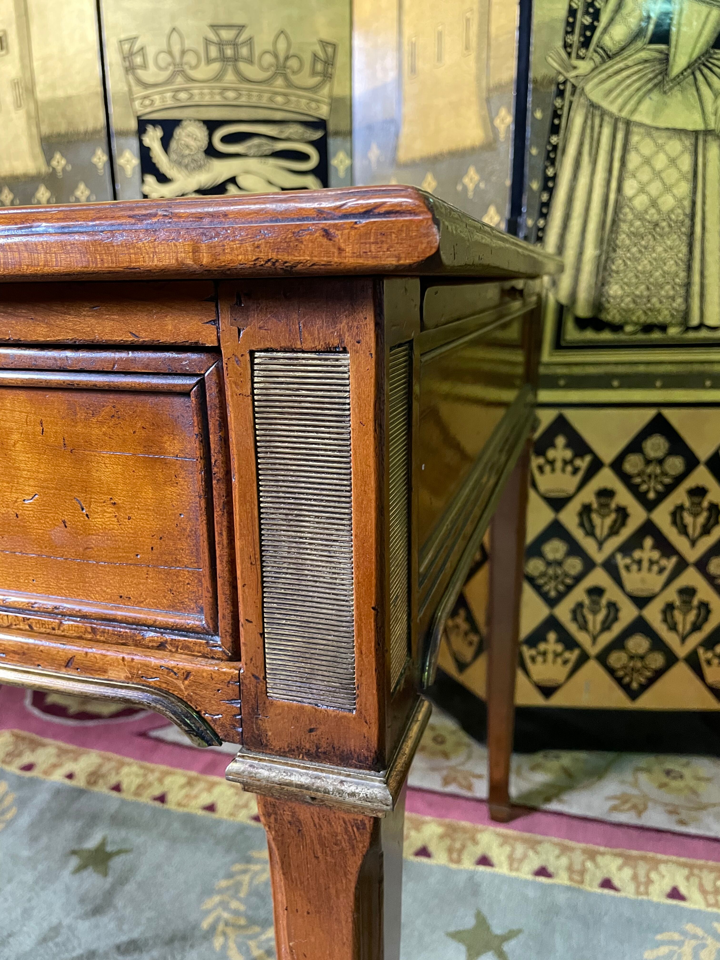 Louis XVI style flat desk leather