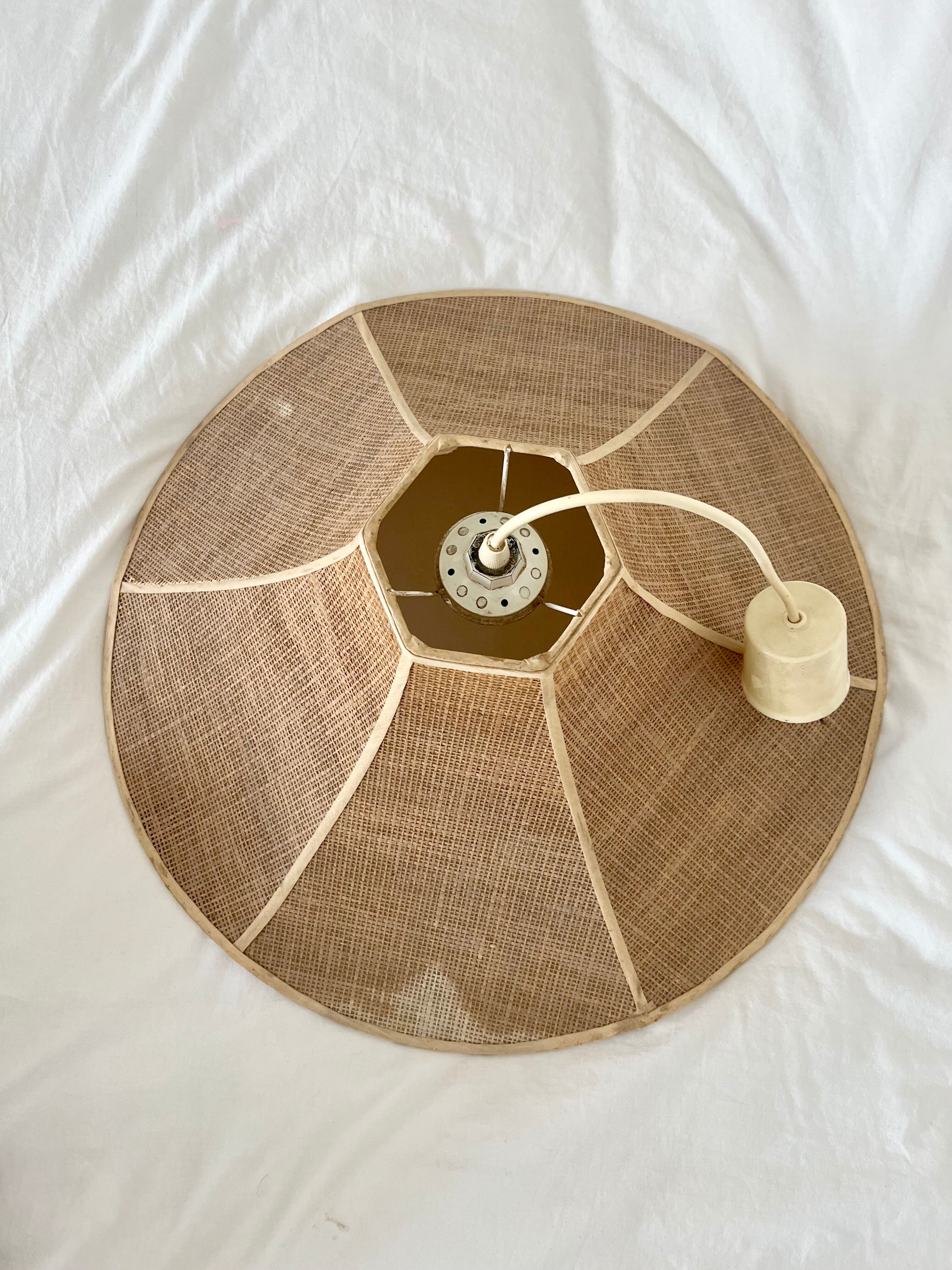 Vintage rattan chandelier