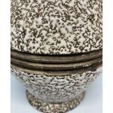 Crisped enamel vase