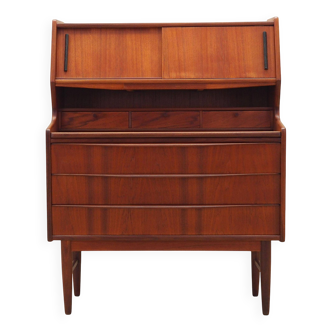 Secrétaire en teck, design danois, années 1970, production : Danemark