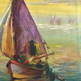 Tableau ancien marine