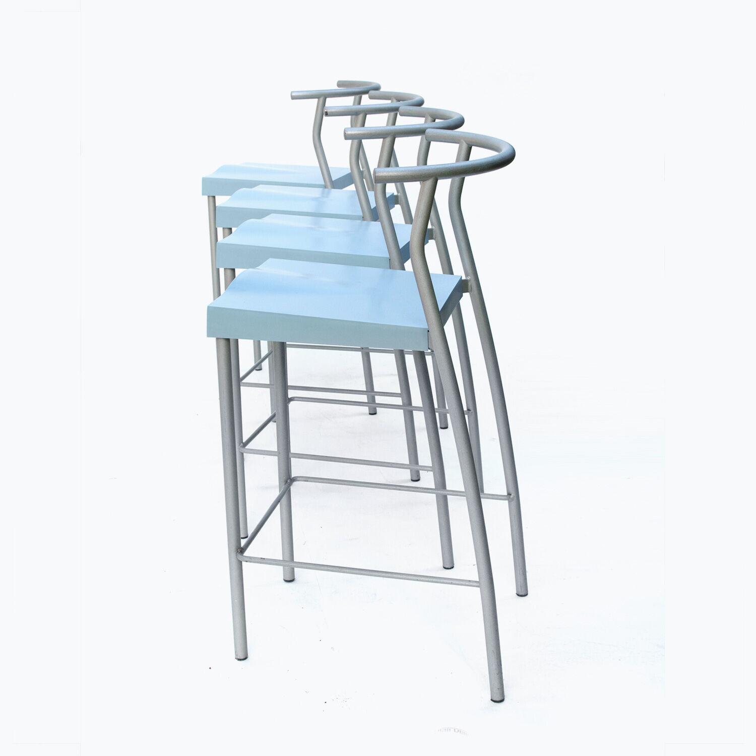 4 high stools "HI GLOB" by Philippe Starck, Kartell edition