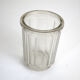 Lot of 3 thick glass jars