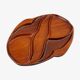 Scandinavian teak tray with compartments