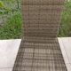 Chaise en osier et rotin