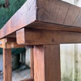 Vintage beech workbench with patina of use