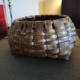 Woven wooden basket - 1930s/1940s