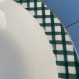Green gingham hollow dish