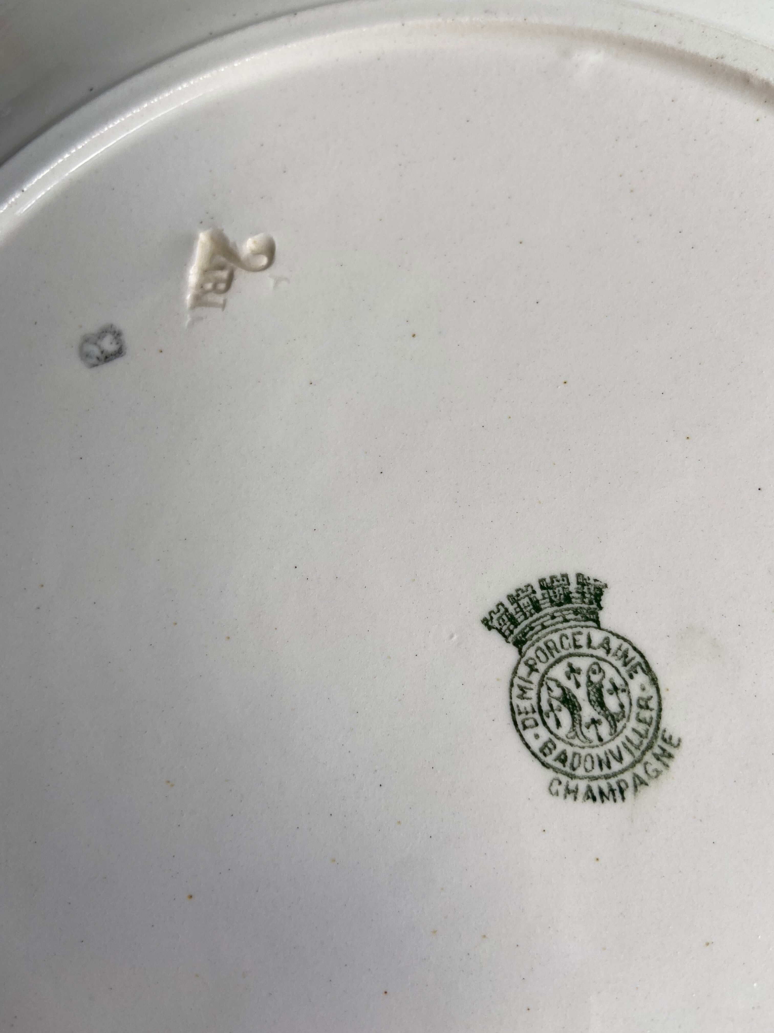 Set of 6 Badonviller plates