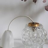 Vintage glass bubble pendant lamp
