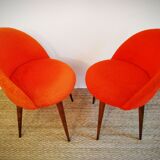 Pair of chairs 70's "moumoute"