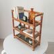 Vintage wall shelf in bamboo and rattan 70s/80s