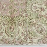 5x9 Light Red Green Vintage Area Rug, 160x274Cm SK 21509