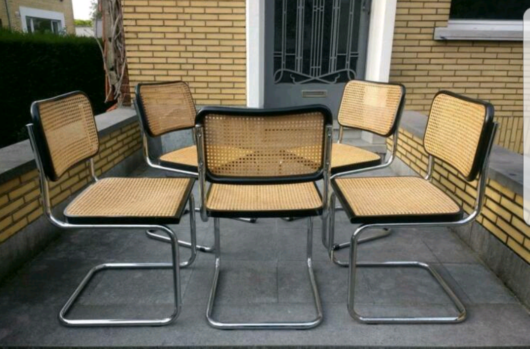 Lot of 6 chairs by Marcel Breuer