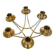 Low six-light brass chandelier circa 1950