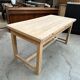 Butcher's table in solid beech wood