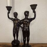 Statuette candle holder