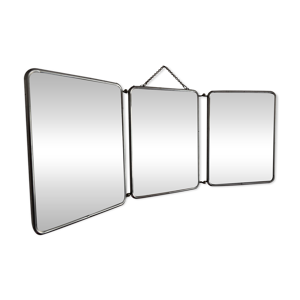 Miroir vintage 1960 triptyque - barbier