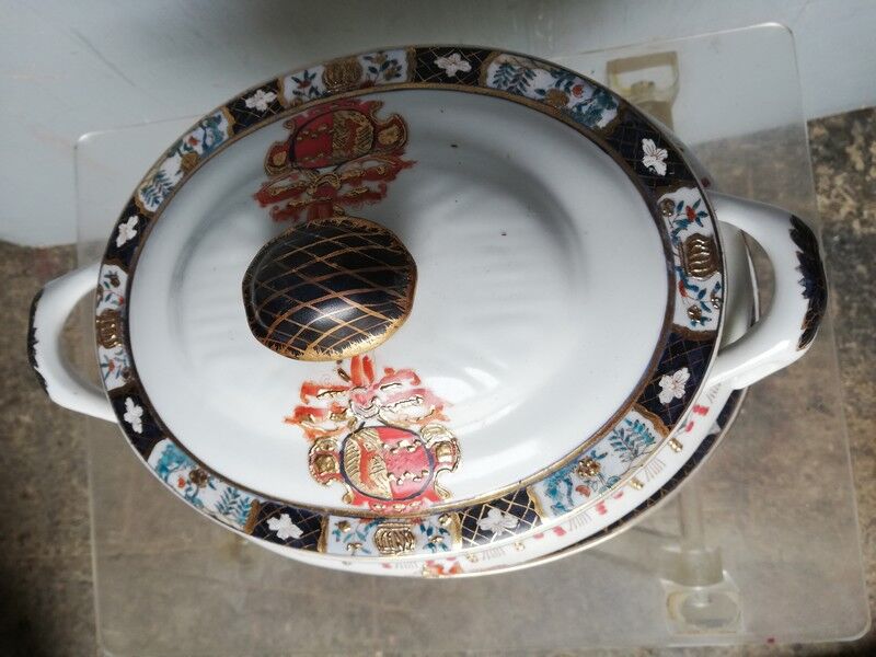 China East India Company + mark - soupiere + 19th dish